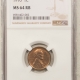 Lincoln Cents (Wheat) 1910 LINCOLN CENT – NGC MS-63 RB