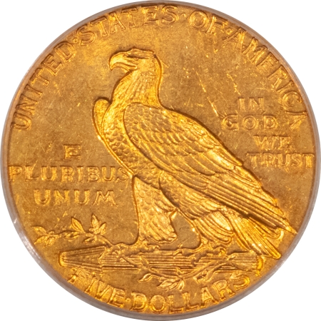 $5 1910 $5 INDIAN GOLD HALF EAGLE – PCGS MS-62