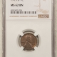 Lincoln Cents (Wheat) 1910 LINCOLN CENT – NGC MS-63 RB