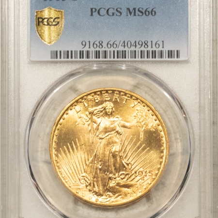 $20 1915-S $20 ST GAUDENS GOLD DOUBLE EAGLE – PCGS MS-66, #40498161