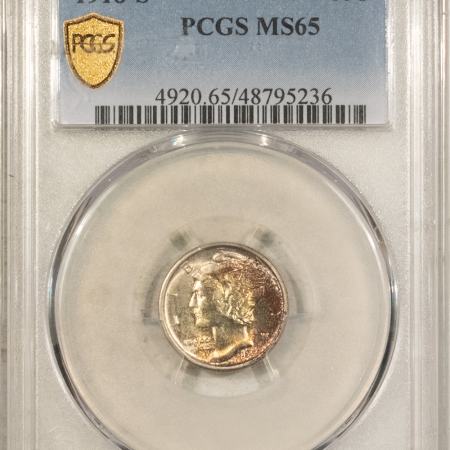 Mercury Dimes 1918-S MERCURY DIME – PCGS MS-65, FRESH & PRETTY GEM!