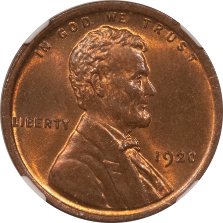 Lincoln Cents (Wheat) 1920 LINCOLN CENT – NGC MS-64 RB