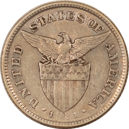 New Store Items 1921 U.S. PHILIPPINES 50 CENTAVOS SILVER, KM-171, HIGH GRADE EXAMPLE