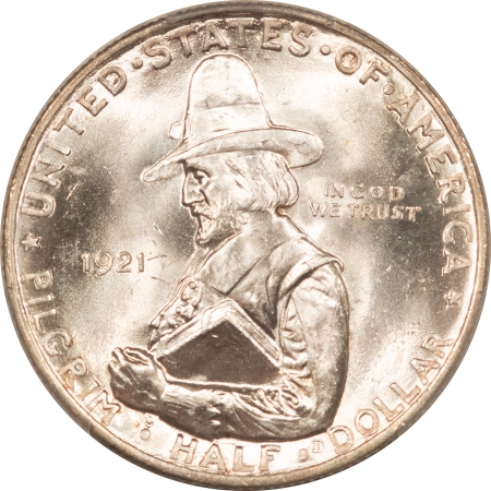 New Certified Coins 1921 PILGRIM COMMEM HALF DOLLAR – PCGS MS-66, BLAZING WHITE, GREAT LUSTER, PQ!