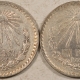 New Store Items 1923 & 1924 MEXICO 1 PESO SILVER, LOT OF 2, KM#455 – HIGH GRADE EXAMPLES!