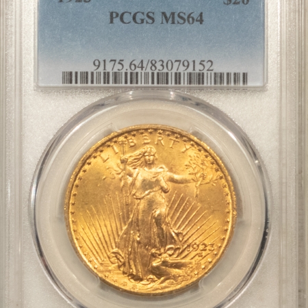 $20 1923 $20 ST GAUDENS GOLD DOUBLE EAGLE – PCGS MS-64, #83079152