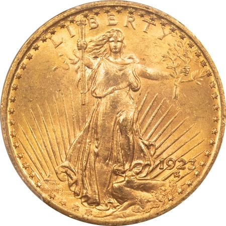 $20 1923 $20 ST GAUDENS GOLD DOUBLE EAGLE – PCGS MS-64, #83079152