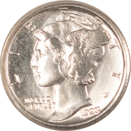 Mercury Dimes 1923-S MERCURY DIME – ANACS MS-61, PREMIUM QUALITY!