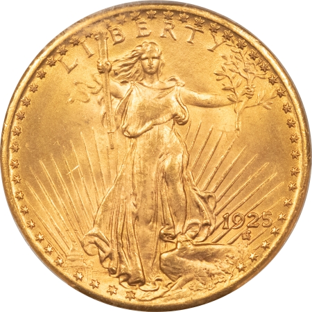 $20 1925 $20 ST GAUDENS GOLD DOUBLE EAGLE – PCGS MS-65, GEM #40749861