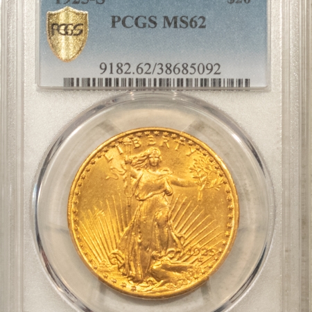 $20 1925-S $20 ST GAUDENS GOLD DOUBLE EAGLE – PCGS MS-62, KEY-DATE! #38685092