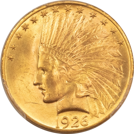 $10 1926 $10 INDIAN GOLD – PCGS MS-64, LUSTROUS & REALLY NICE!