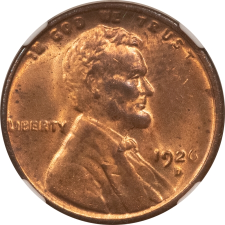 Lincoln Cents (Wheat) 1926-D LINCOLN CENT – NGC MS-62 RB