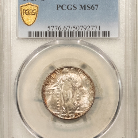 New Certified Coins 1929-S STANDING LIBERTY QUARTER – PCGS MS-67, LOVELY ORIGINAL SUPERB GEM!