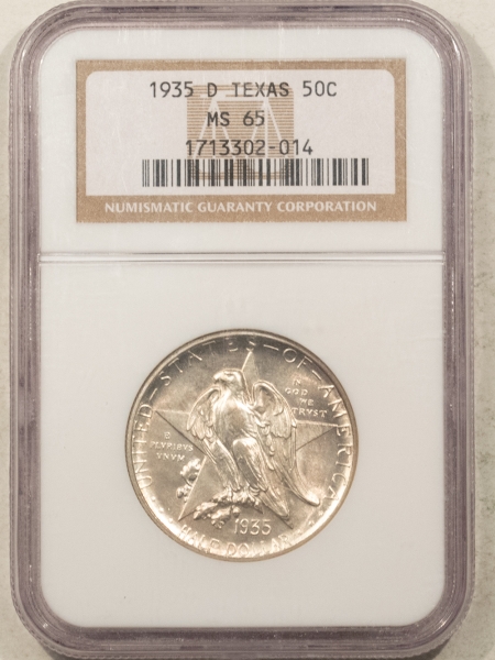 New Certified Coins 1935-D TEXAS COMMEMORATIVE HALF DOLLAR – NGC MS-65, WHITE GEM