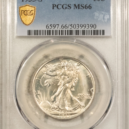 New Certified Coins 1935-S WALKING LIBERTY HALF DOLLAR – PCGS MS-66, ORIGINAL WHITE W/ SUPERB LOOK!