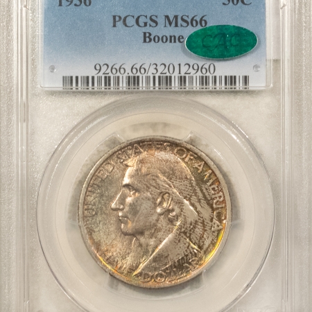 CAC Approved Coins 1936 BOONE COMMEMORATIVE HALF DOLLAR – PCGS MS-66, FRESH, PQ & CAC APPROVED!