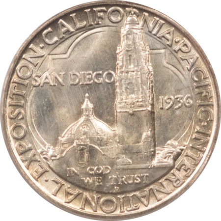 New Certified Coins 1936-D SAN DIEGO COMMEMORATIVE HALF DOLLAR – PCGS MS-65, OGH & PQ!