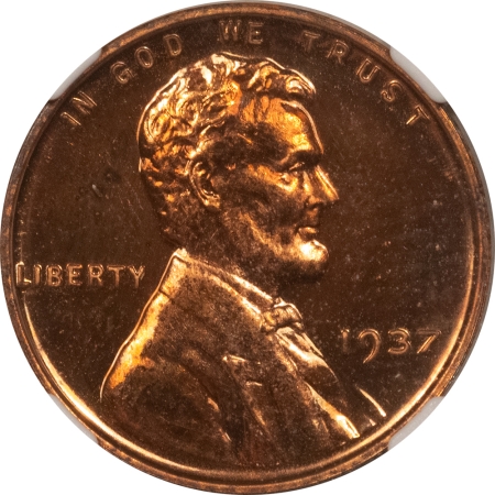 Lincoln Cents (Wheat) 1937 PROOF LINCOLN CENT – NGC PF-64 RB