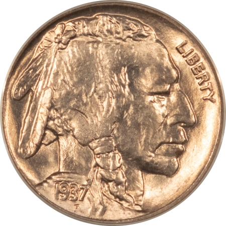 Buffalo Nickels 1937-D BUFFALO NICKEL – ANACS MS-65