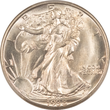 New Certified Coins 1938-D WALKING LIBERTY HALF DOLLAR – PCGS MS-66, PRISTINE & PREMIUM QUALITY!