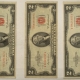 New Store Items 1953 $2 UNITED STATES RED SEAL NOTES, LOT/4, FR#1509 – VF/XF