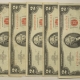 New Store Items 1963 $2 UNITED STATES RED SEAL NOTES, LOT/6, FR#1513 – VERY FINE!