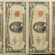 New Store Items 1963 $2 UNITED STATES RED SEAL NOTES, LOT/5, FR#1513 – VERY FINE!