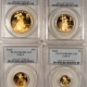 American Gold Eagles, Buffaloes, & Liberty Series 1994-P PROOF AMERICAN GOLD EAGLE 4 COIN SET, 1.85 AGW – PCGS PR-69 DCAM, MATCHED