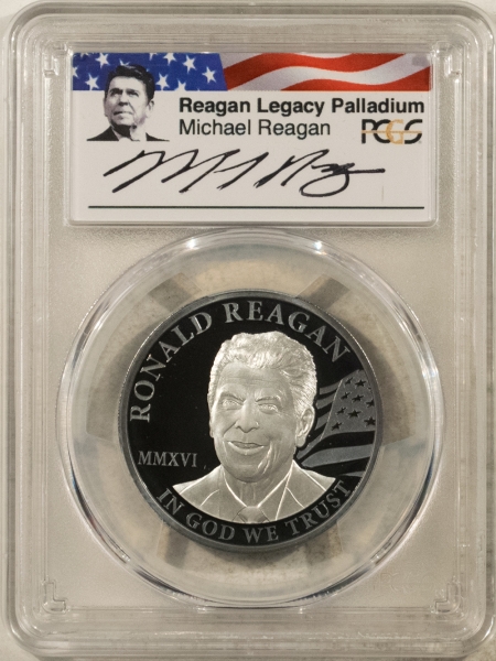 Bullion 2016 $250 COOK ISLANDS 1 OZ PALLADIUM RONALD REAGAN LEGACY SERIES PCGS PR70 DCAM