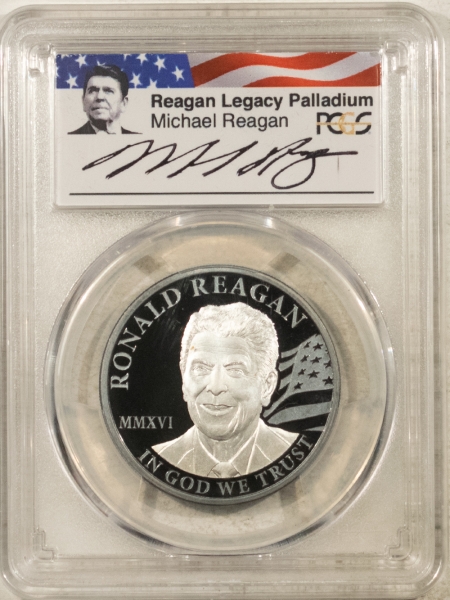 Bullion 2016 $250 COOK ISLANDS 1 OZ PALLADIUM RONALD REAGAN LEGACY SERIES PCGS PR70 DCAM