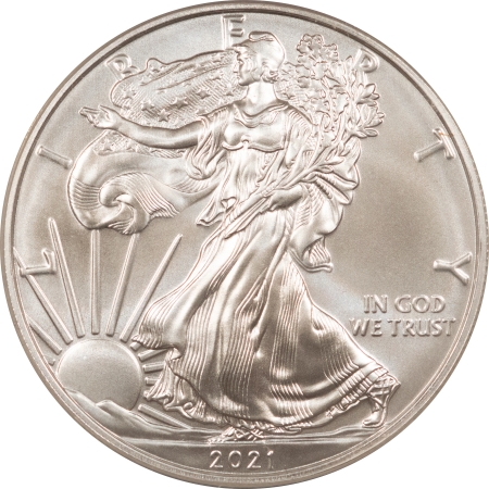 American Silver Eagles 2021 TY I 1 OZ AMERICAN SILVER EAGLE ANACS MS70 FIRST DAY OF ISSUE #06559/10,987