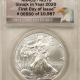 American Silver Eagles 2021 TY I 1 OZ AMERICAN SILVER EAGLE ANACS MS70 FIRST DAY OF ISSUE #06559/10,987