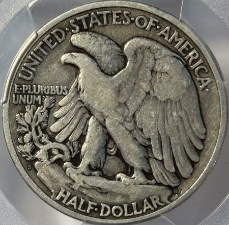 New Certified Coins 1921-S WALKING LIBERTY HALF DOLLAR – PCGS F-15