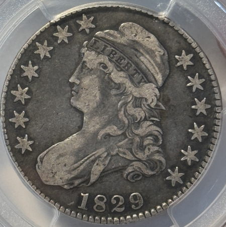 Early Halves 1829 CAPPED BUST HALF PCGS VF-25