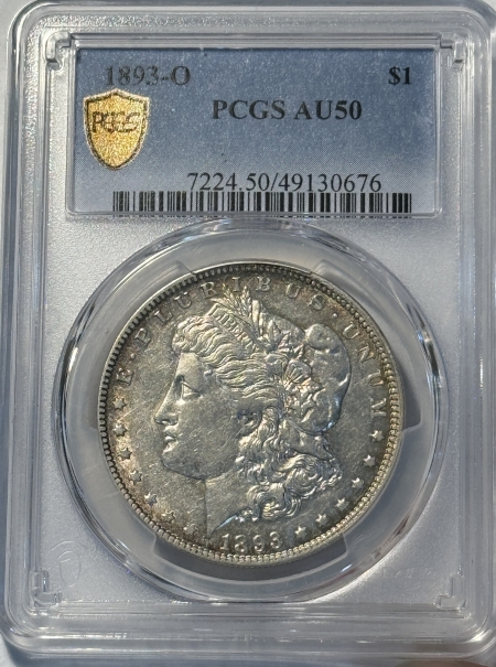 Morgan Dollars 1893-O MORGAN DOLLAR PCGS AU-50