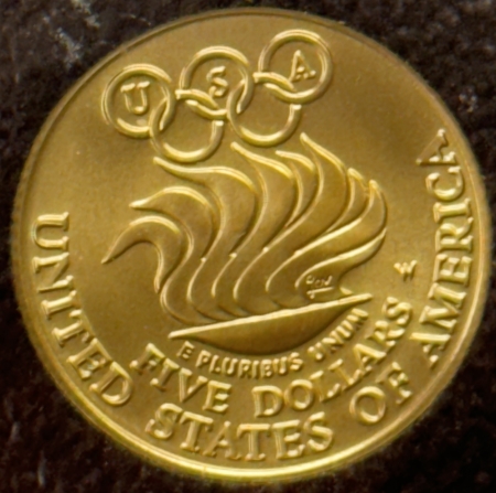 Modern Gold Commems 1988-W $5 OLYMPIC COMMEM GOLD, ICG MS-70 CHIEF ENGRAVER ELIZABETH JONES #206/250