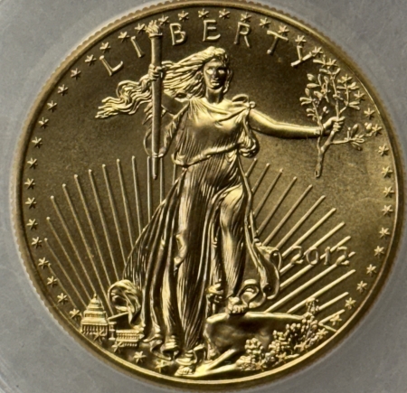 American Gold Eagles, Buffaloes, & Liberty Series 2012 $50 AMERICAN GOLD EAGLE, 1 OZ – ANACS MS-70, 1ST DAY OF ISSUE, CERT #01/93