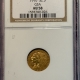 $2.50 1912 $2.50 INDIAN GOLD GSA HOARD NGC AU-58, GSA ON LABEL