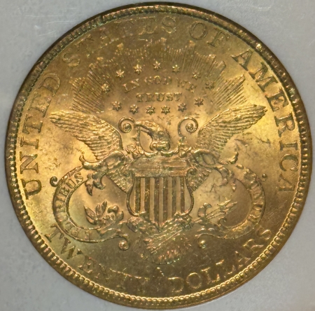 $20 1895 $20 LIBERTY GOLD DOUBLE EAGLE – NGC MS-61