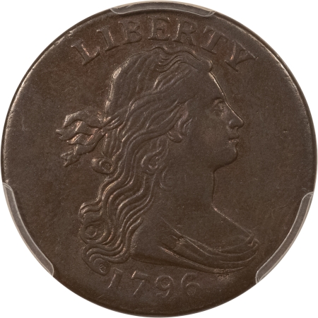 Flowing Hair Large Cents 1796 DRAPED BUST LARGE CENT REVERSE OF 1794 S-102 PCGS GENUINE CLEANED-XF DETAIL