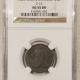 Classic Head Half Cents 1828 13 STARS CLASSIC HEAD HALF CENT, C-1 – NGC AU-58 BN, GLOSSY BROWN!