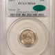 Liberty Seated Dimes 1874 SEATED LIBERTY DIME, ARROWS – PCGS MS-63, OLD GREEN HOLDER, SATINY WHITE!