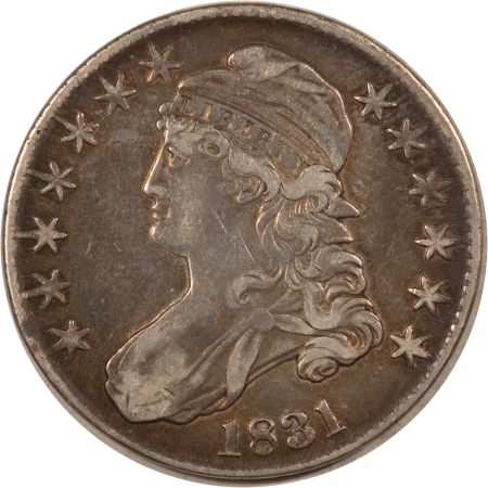 Early Halves 1831 CAPPED BUST HALF DOLLAR – HIGH GRADE CIRCULATED EXAMPLE!