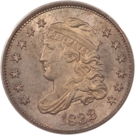 CAC Approved Coins 1832 CAPPED BUST HALF DIME – PCGS MS-63, FRESH, CHOICE & CAC APPROVED!