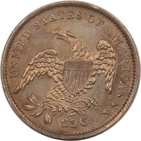 Capped Bust Quarters 1835 CAPPED BUST QUARTER – UNCIRCULATED, SEMI-PROOFLIKE OLD CLEANING, NICE LOOK!