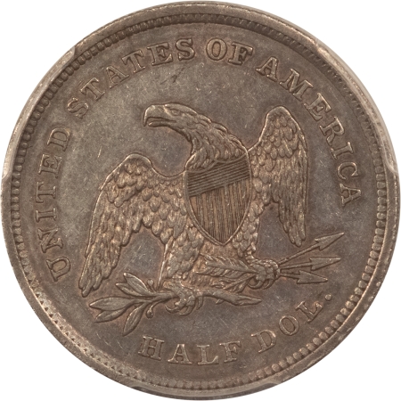 Liberty Seated Halves 1839 SEATED LIBERTY HALF DOLLAR, NO DRAPERY – PCGS XF-45, TOUGH TYPE COIN!