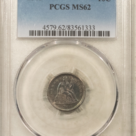 Liberty Seated Dimes 1841 SEATED LIBERTY DIME – PCGS MS-62, ATTRACTIVE & TOUGH!