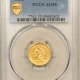 $1 1856 TYPE 3 $1 GOLD DOLLAR, SLANTED 5 – PCGS MS-62!