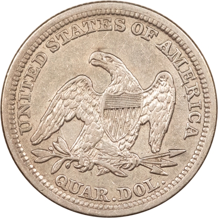 Liberty Seated Quarters 1854 SEATED LIBERTY QUARTER, ARROWS – XF/AU LITE OLD CLEANING!