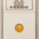 $1 1859 $1 GOLD DOLLAR – NGC MS-61, FLASHY LUSTROUS